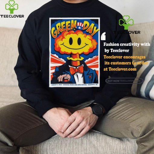 Official Green Day Show In Montreal Qc On Aug 3 2024 Poster Shirt