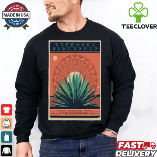 Official Greensky Bluegrass 14 Nov 2024 White Oak Music Hall Houston, TX Tour Poster Shirt