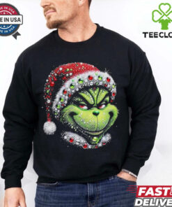 Official Grinch 2024 The Creepy Smile For Christmas T Shirt