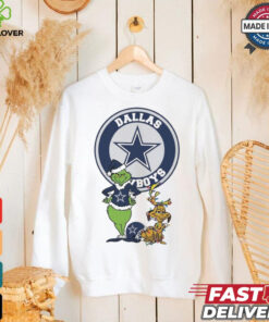 Official Grinch And Max Dallas Cowboys Merry Christmas 2024 Shirt