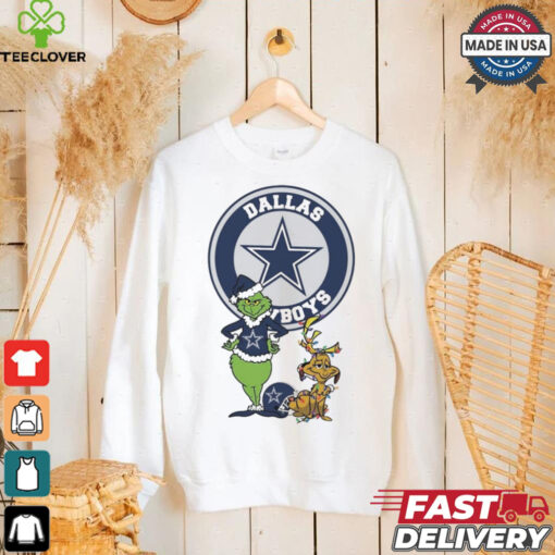 Official Grinch And Max Dallas Cowboys Merry Christmas 2024 Shirt