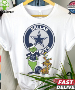 Official Grinch And Max Dallas Cowboys Merry Christmas 2024 Shirt