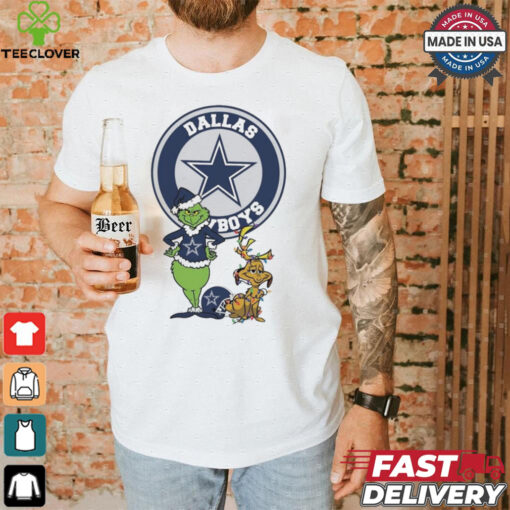 Official Grinch And Max Dallas Cowboys Merry Christmas 2024 Shirt