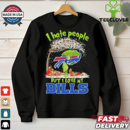 Official Grinch And Max I Hate People But I Love My Buffalo Bills Shirt