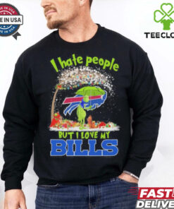 Official Grinch And Max I Hate People But I Love My Buffalo Bills Shirt