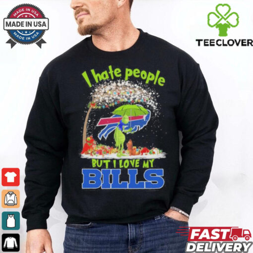 Official Grinch And Max I Hate People But I Love My Buffalo Bills Shirt