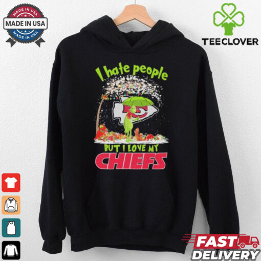 Official Grinch And Max I Hate People But I Love My Kansas City Chiefs Shirt