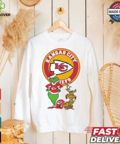 Official Grinch And Max Kansas City Chiefs Merry Christmas 2024 Shirt