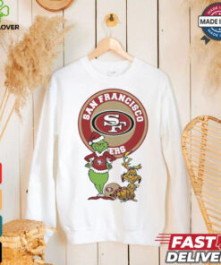 Official Grinch And Max San Francisco 49ers Merry Christmas 2024 Shirt