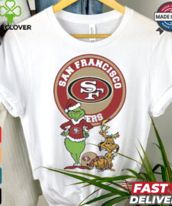 Official Grinch And Max San Francisco 49ers Merry Christmas 2024 Shirt