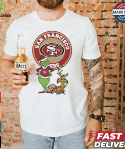 Official Grinch And Max San Francisco 49ers Merry Christmas 2024 Shirt