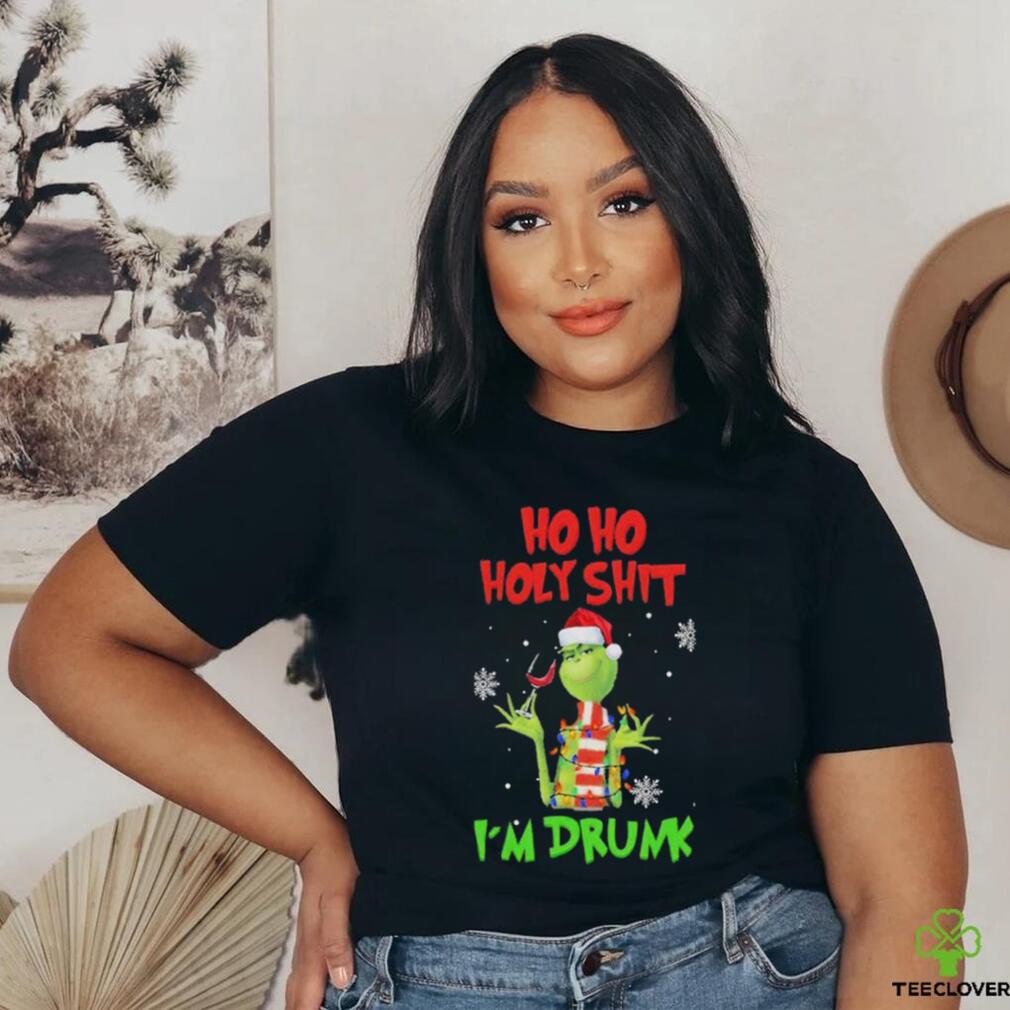 Official Grinch Christmas Ho Ho Holy Shit I’m Drunk Shirt Official Grinch Christmas Ho Ho Holy Shit I’m Drunk Shirt
