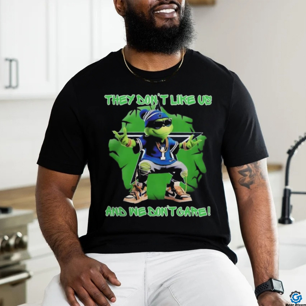 Official Grinch Dallas Cowboys They Don’t Like Us And We Don’t Care Shirt Official Grinch Dallas Cowboys They Don’t Like Us And We Don’t Care Shirt