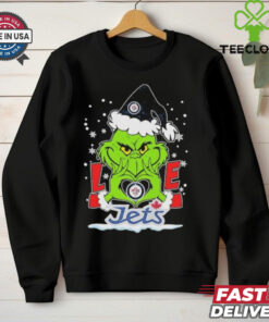 Official Grinch Hand Love Winnipeg Hockey Christmas Shirt