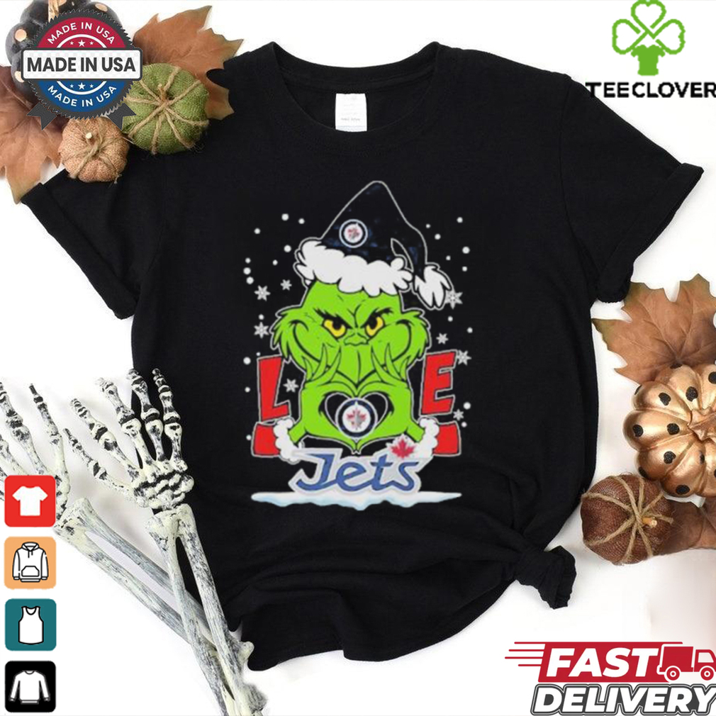 Official Grinch Hand Love Winnipeg Hockey Christmas Shirt Official Grinch Hand Love Winnipeg Hockey Christmas Shirt