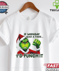 Official Grinch Santa If Monday Had A Face shirt