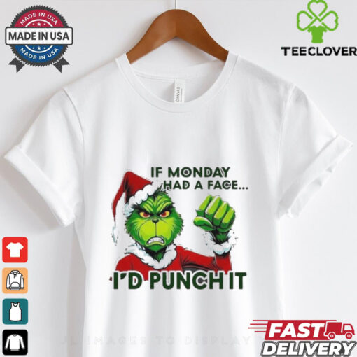 Official Grinch Santa If Monday Had A Face shirt
