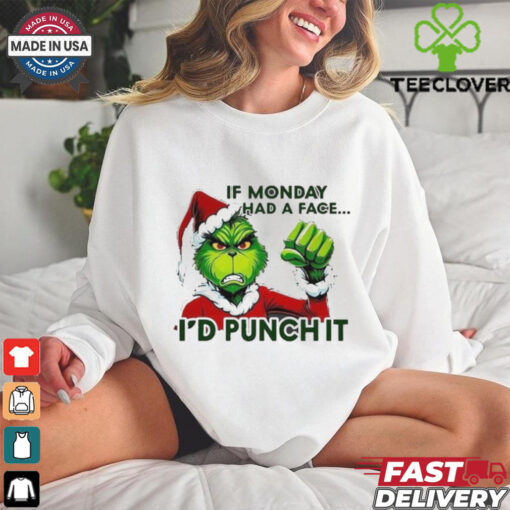 Official Grinch Santa If Monday Had A Face shirt