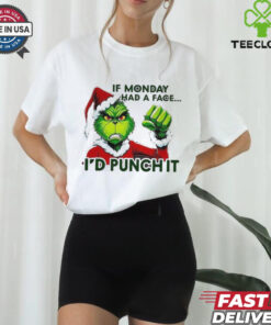 Official Grinch Santa If Monday Had A Face shirt