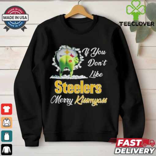 Official Grinch X Pittsburgh Steelers If You Don’t Like Steelers Merry Kissmyass Shirt