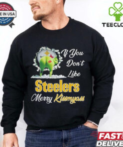 Official Grinch X Pittsburgh Steelers If You Don’t Like Steelers Merry Kissmyass Shirt