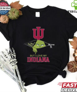 Official Grinch Zipper I Hate People But I Love My Indiana Hoosiers Official Shirt