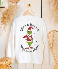 Official Grinch grinchy on the inside bougie on the outside Christmas T shirt