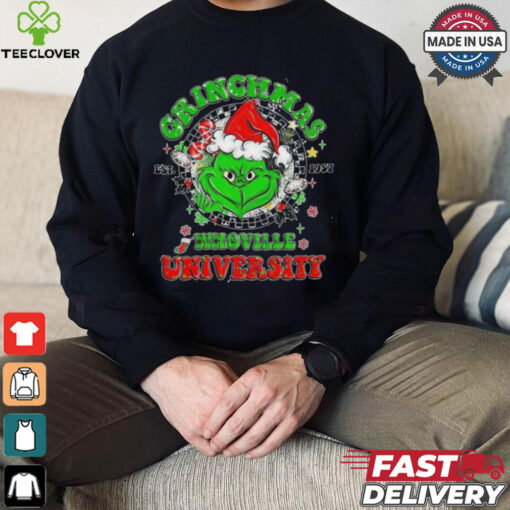 Official Grinchmas Whoville University Est 1957 Grinch Merry Christmas 2024 Shirt