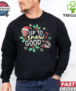 Official Groot and Rocket Holiday Guardians of the Galaxy Up To Snow Good Shirt