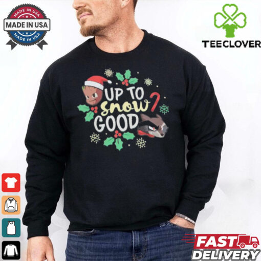 Official Groot and Rocket Holiday Guardians of the Galaxy Up To Snow Good Shirt