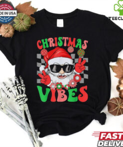 Official Groovy santa claus Christmas vibes 2024 T shirt