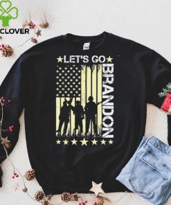 Official Gun American Flag Patriots Lets Go Brandon Chant Veteran Sweater Shirt