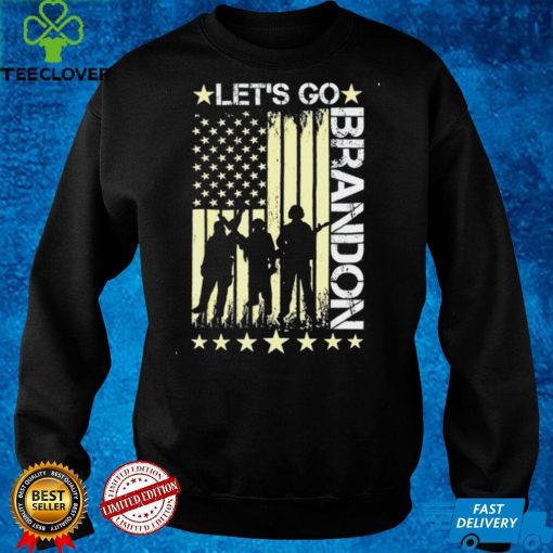 Official Gun American Flag Patriots Lets Go Brandon Chant Veteran Sweater Shirt