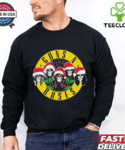 Official Guns N’ Roses X Mas Skulls Christmas 2024 t shirt 3 Official Guns N’ Roses X Mas Skulls Christmas 2024 t shirt