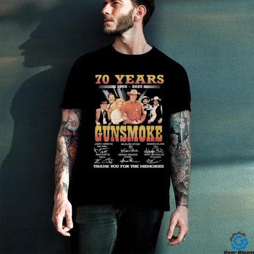 Official Gunsmoke 70th Anniversary 1954 2024 Thank You For The Memories Fan T Shirt