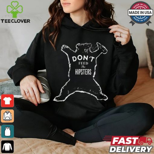 Official Gunther Eagleman Drinking Bear Don’t Feed The Hipsters t shirt