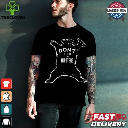 Official Gunther Eagleman Drinking Bear Don’t Feed The Hipsters t shirt