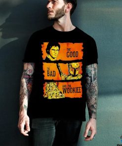 Official Han Solo The Good Boba Fett The Bad And Chewbacca The Wookiee T Shirt