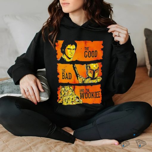 Official Han Solo The Good Boba Fett The Bad And Chewbacca The Wookiee T Shirt