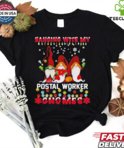 Official Hanging With My Postal Worker Gnomes Ugly Xmas Shirts