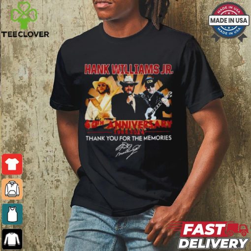 Official Hank Williams Jr. 60th Anniversary 1964 2024 Thank You For The Memories T Shirt