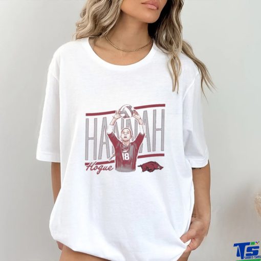 Official Hannah Hogue Cartoon Volleyball T shirt