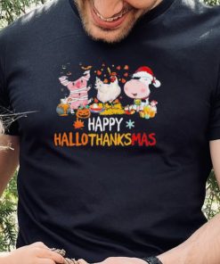 Official Happy HalloThanksMas Farm Animals shirt