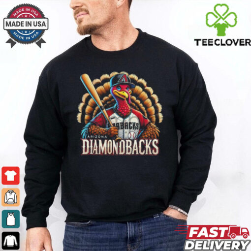 Official Happy Thanksgiving Arizona Diamondbacks Baseball Turkey 2024 Shirt