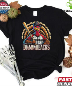 Official Happy Thanksgiving Arizona Diamondbacks Baseball Turkey 2024 Shirt