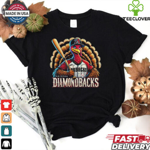 Official Happy Thanksgiving Arizona Diamondbacks Baseball Turkey 2024 Shirt