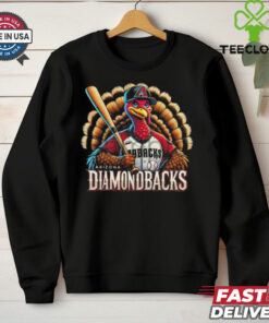 Official Happy Thanksgiving Arizona Diamondbacks Baseball Turkey 2024 Shirt