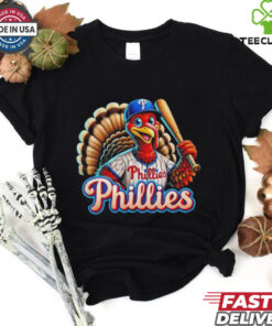 Official Happy Thanksgiving Philadelphia Phillies Baseball Turkey 2024 Shirt