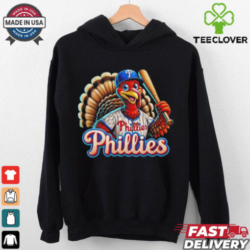 Official Happy Thanksgiving Philadelphia Phillies Baseball Turkey 2024 Shirt