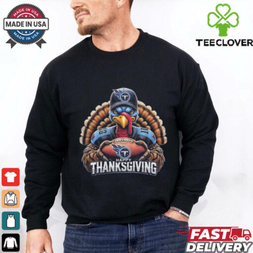 Official Happy Thanksgiving Tennessee Titans Football Turkey 2024 Shirt